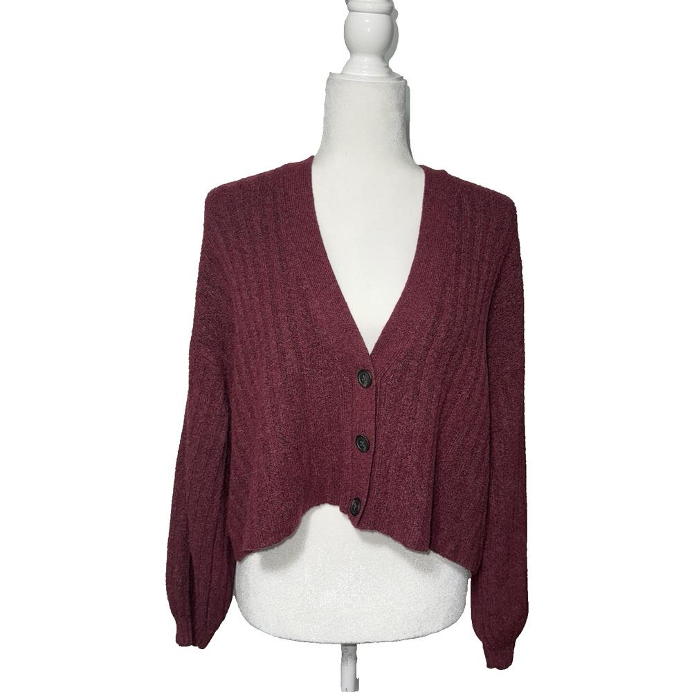 American Eagle Outfitters Women Small Cardigan Cropped Knit Casual Everday